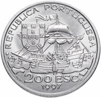 купить Португалия 200 эскудо (escudos) 1997 "445 лет со дня смерти святого Франциска Ксаверия"