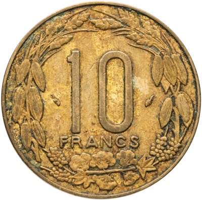 купить Центральная Африка (BEAC) 10 франков (francs) 1977