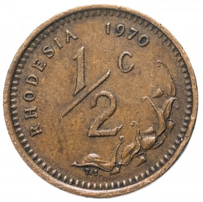 купить Родезия 1/2 цента 1970