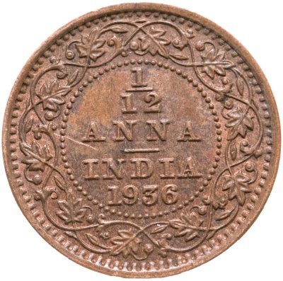купить Британская Индия 1/12 анна (anna) 1936