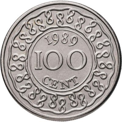 купить Суринам 100 центов 1989