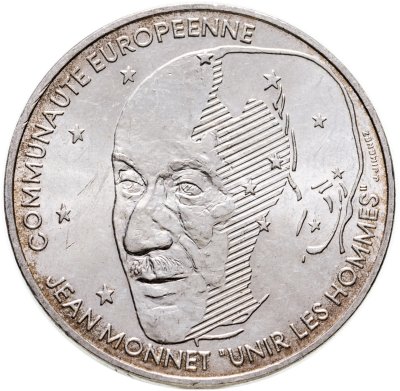 купить Франция 100 франков (francs) 1992 "Жан Монне"
