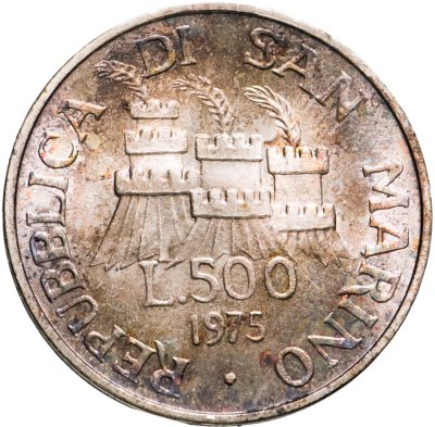 купить Сан-Марино 500 лир 1975 "Скульптор"