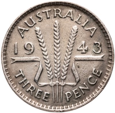 купить Австралия 3 пенса (pence) 1943