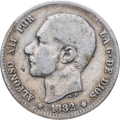купить Испания 1 песета (peseta) 1882