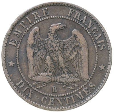 купить Франция 10 сантимов 1855