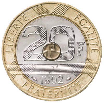 купить Франция 20 франков 1992