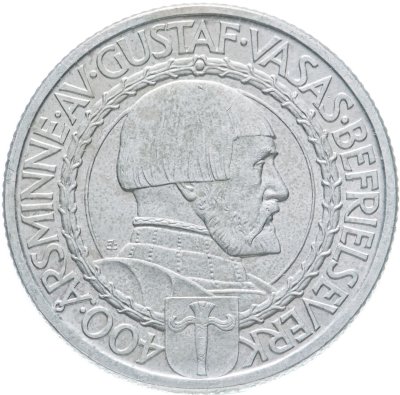 купить Швеция 2 кроны (kronor) 1921 400 лет Войне за Независимость