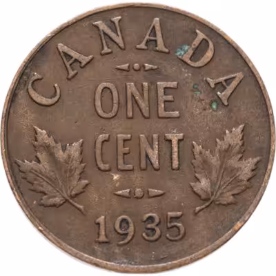 купить Канада 1 цент (cent) 1935