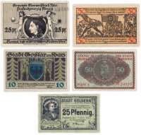 Купить Германия (разные земли) набор из 5 нотгельдов 1920-1923