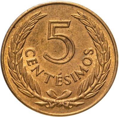 купить Уругвай 5 сентесимо (centesimos) 1960