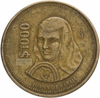 Купить Мексика 1000 песо 1988-1990, случайная дата