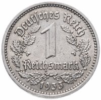купить Нацистская Германия (Третий рейх) 1 рейхсмарка 1933 E