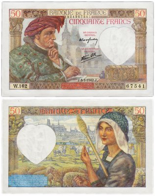купить Франция 50 франков 1942 (Pick 93)