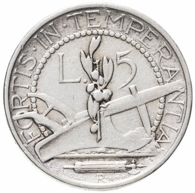 купить Сан-Марино 5 лир (lire) 1932