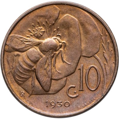 купить Италия 10 чентезимо (centesimi) 1930