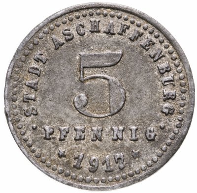 купить Германия (Ашаффенбург) нотгельд 5 пфеннигов 1917