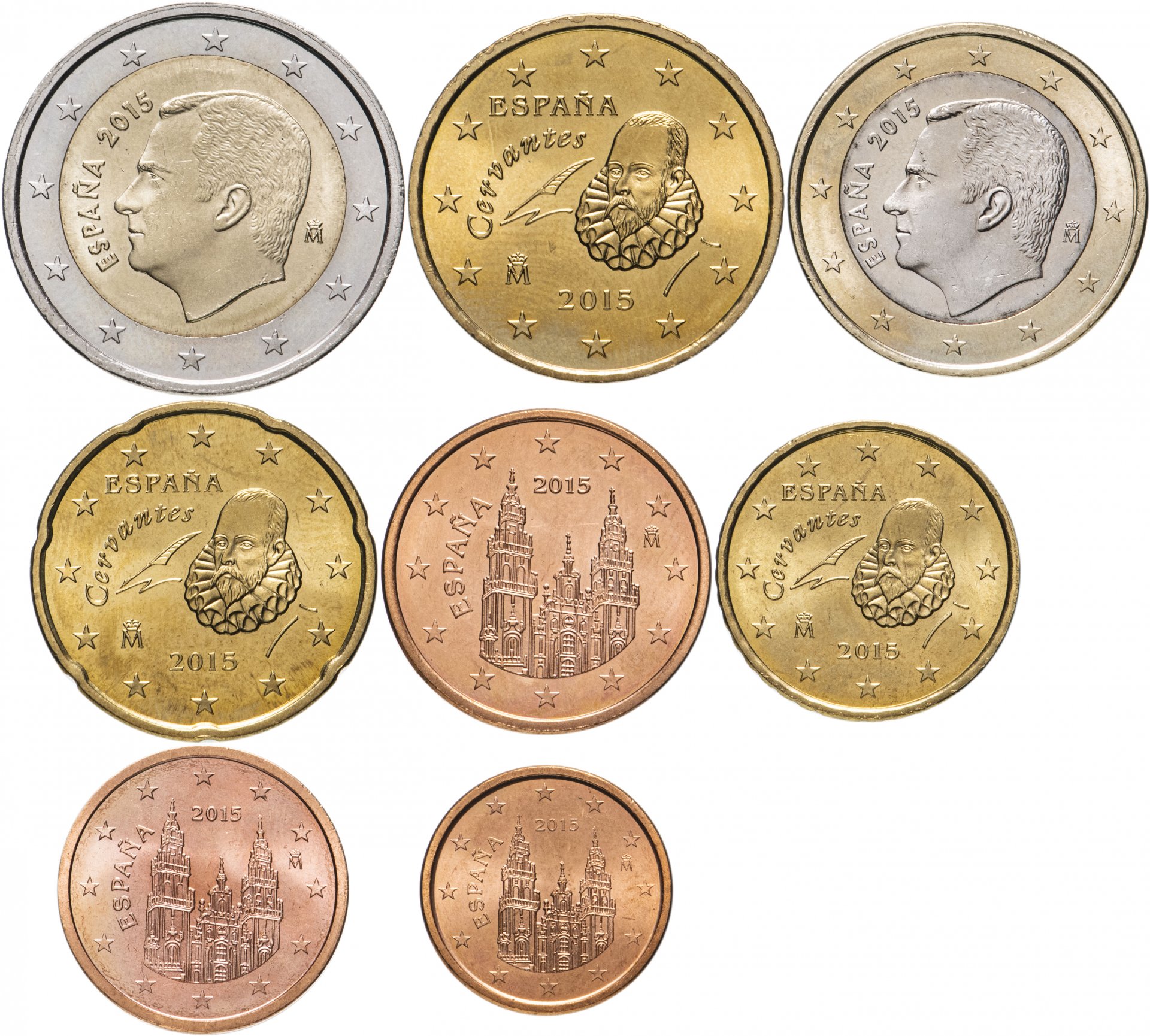 Евро монета сзади