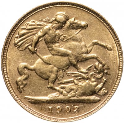 купить Великобритания 1/2 соверена (полсоверена, half sovereign) 1903