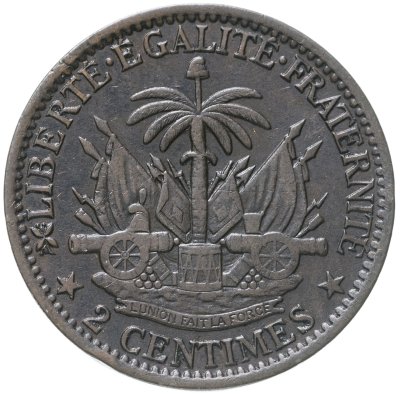 купить Гаити 2 сантима 1881