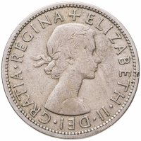 купить Великобритания 1/2 кроны (crown) 1954