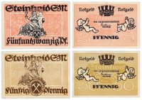 Купить Германия (Тюрингия: Штайнхайд) набор из 2-х нотгельдов 1921