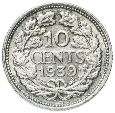 купить Нидерланды 10 центов (cents) 1939