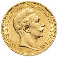 Купить Германия (Империя) 20 марок (mark) 1897 А