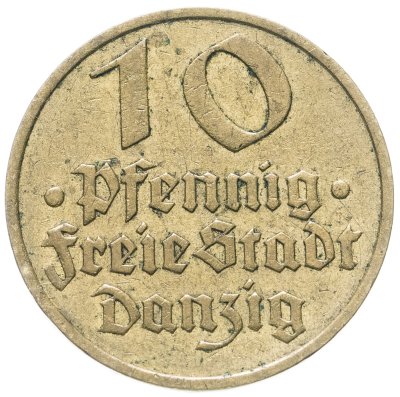 купить Данциг 10 пфеннигов (pfennig) 1932