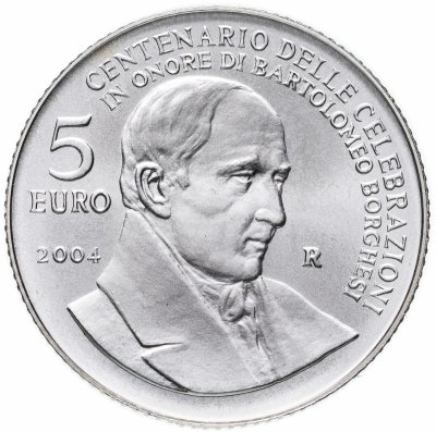 купить Сан-Марино 5 евро (euro) 2004 Бартоломео Боргези