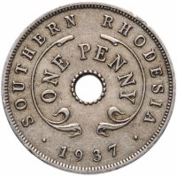 купить Южная Родезия 1 пенни (penny) 1937