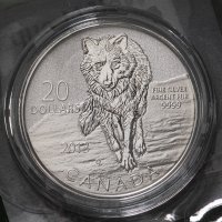 купить Канада 20 долларов 2013 "Волк" в упаковке