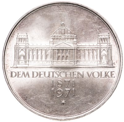 купить Германия, ФРГ 5 марок 1971 "100 лет объединению Германии в 1871 году"