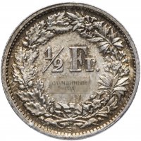 Купить Швейцария 1/2 франка 1875-1967