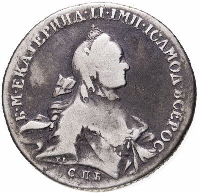 купить 1 рубль 1762 СПБ-TI-НК Екатерина II