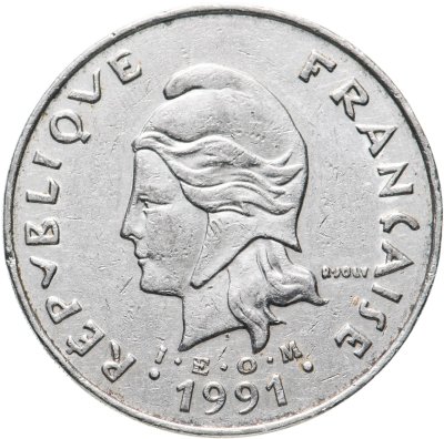 купить Новая Каледония 50 франков (francs) 1991
