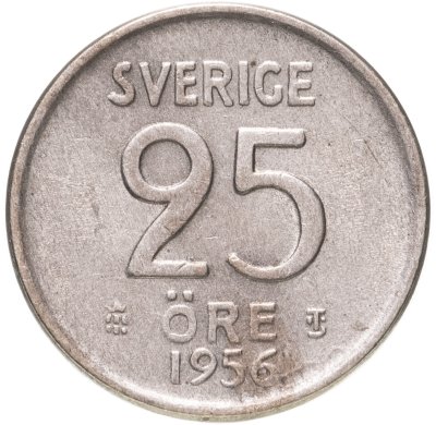 купить Швеция 25 эре (ore) 1956