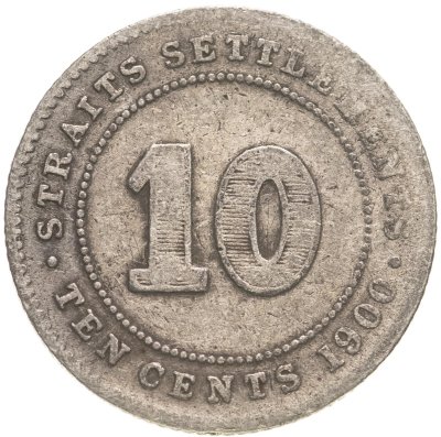 купить Стрейтс-Сетлментс 10 центов (cents) 1900