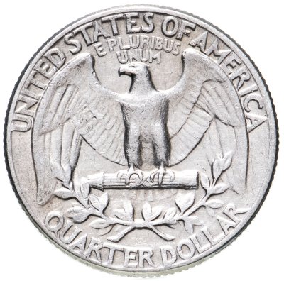 купить США 1/4 доллара (25 центов, квотер, quarter dollar) 1964 без знака монетного двора