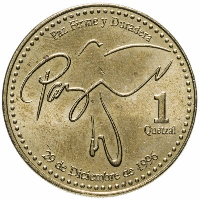 купить Гватемала 1 кетсаль (кетцаль, quetzal) 1999-2012, случайная дата