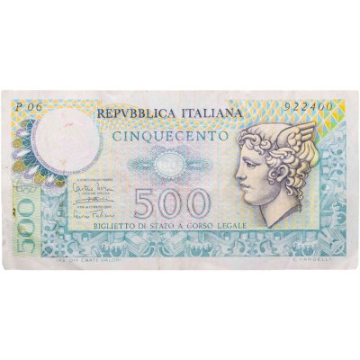 купить Италия 500 лир 1974