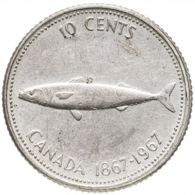 купить Канада 10 центов (cents) 1967 "100 лет Конфедерации Канада"