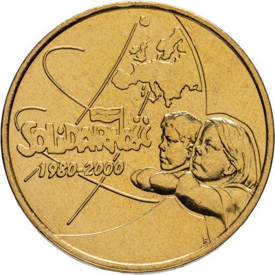 купить Польша 2 злотых (zlote) 2000 "20 лет независимому самоуправляемому профсоюзу «Солидарность»"