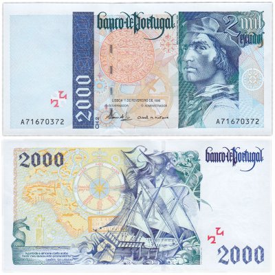 купить Португалия 2000 эскудо 1996 (Pick 189b) (01.02.1996)