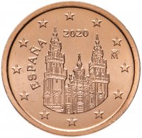 купить Испания 2 евроцента 2020