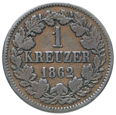 купить Германия, Баден 1 крейцер 1862