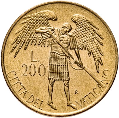 купить Ватикан 200 лир (lire) 1986