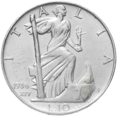 купить Италия 10 лир 1936