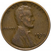 купить США 1 цент (cent) 1939 S