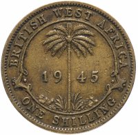купить Британская Западная Африка 1 шиллинг 1945 H